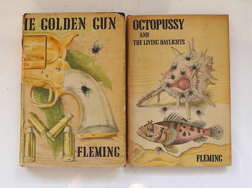 Fleming, Ian - The Man with the Golden Gun. 1st edition (first issue, second state). half title; black cloth with gilt lettered spine; green and white smoke / fibre patterned e/ps., in d/wrapper.